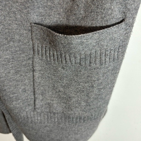 ALL SAINTS Sz M Open Front Patch Pockets Grandpa Core Super Soft Cardigan Flaw - Picture 2 of 7